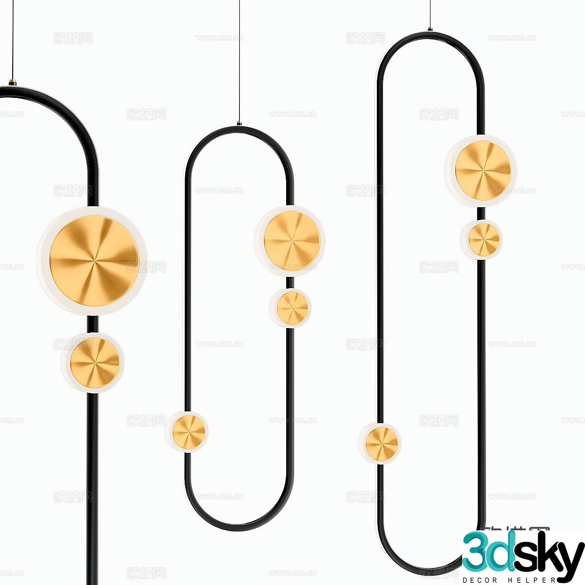 Creative chandelier art chandelier 3d model
