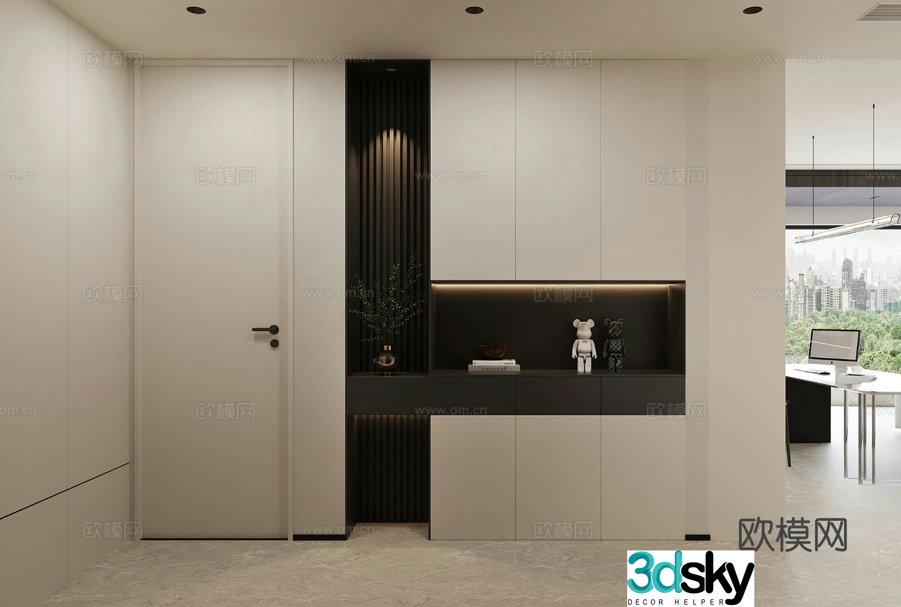 Entrance entrance decorative entrance aisle G3433d model