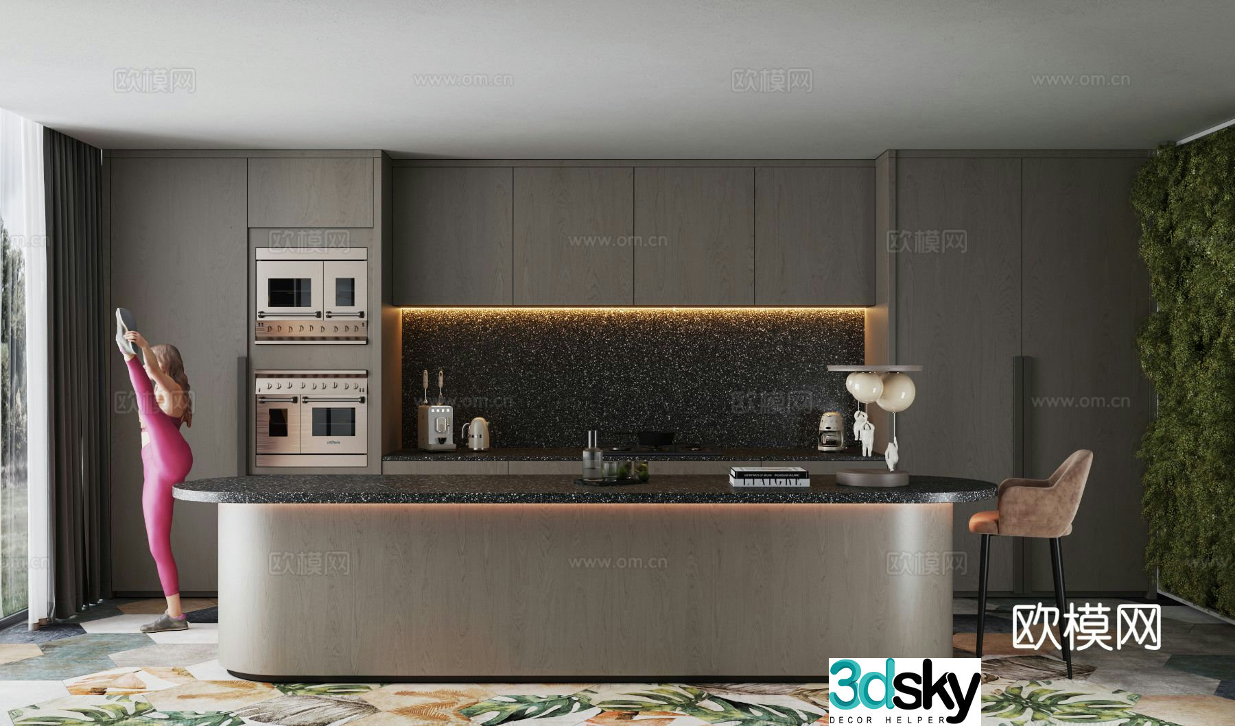 Italian restaurant 3d model