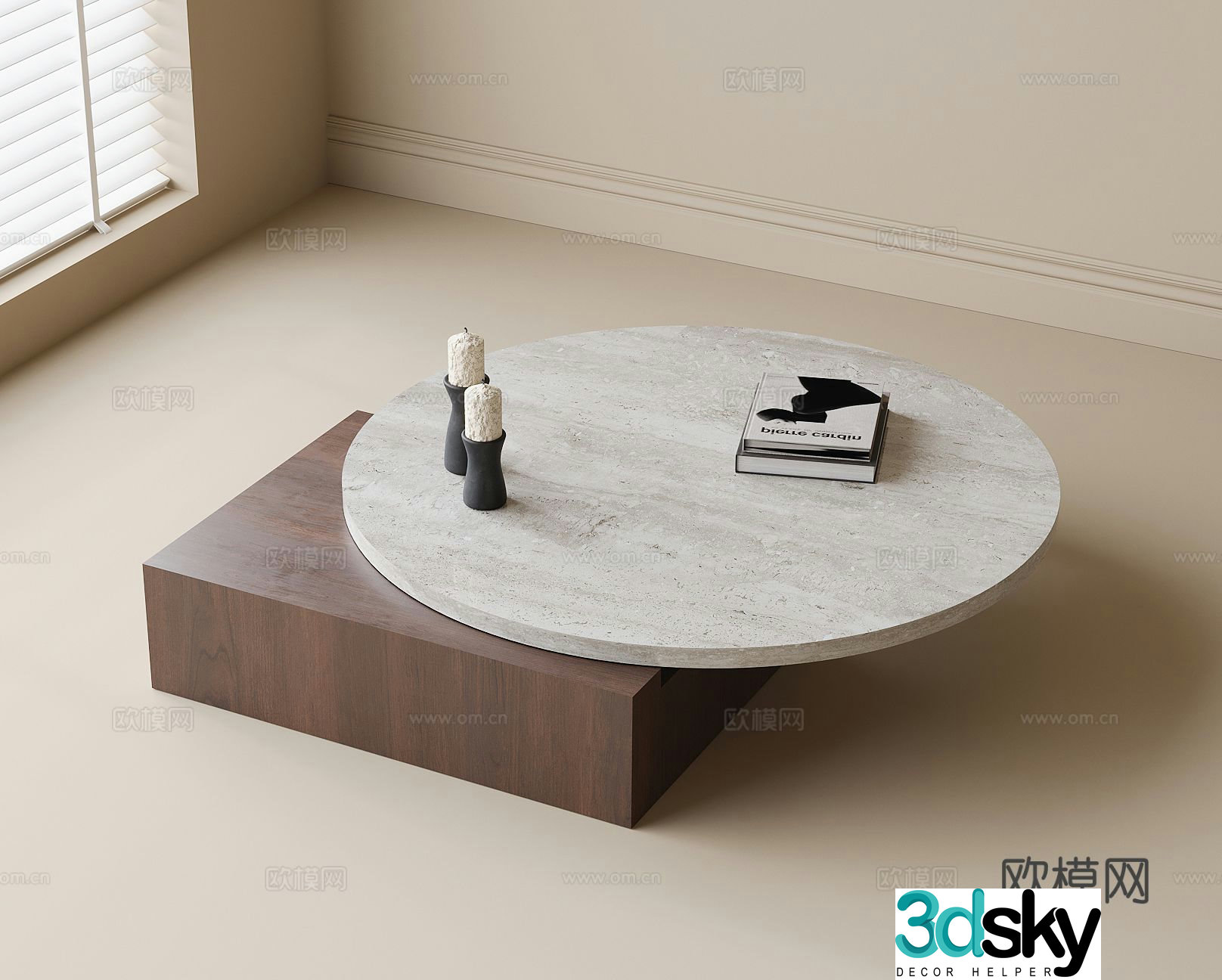 Medieval style coffee table 3D model
