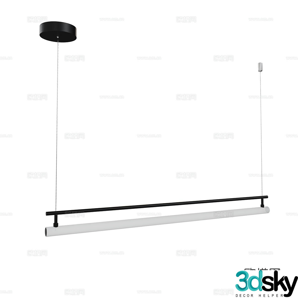 Modern minimalist chandelier dining room chandelier living room chandelier 3d model