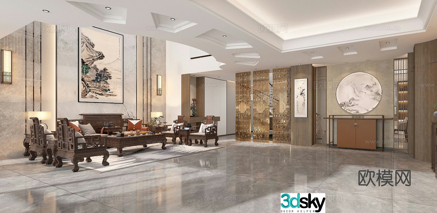 New Chinese restaurant 3D model