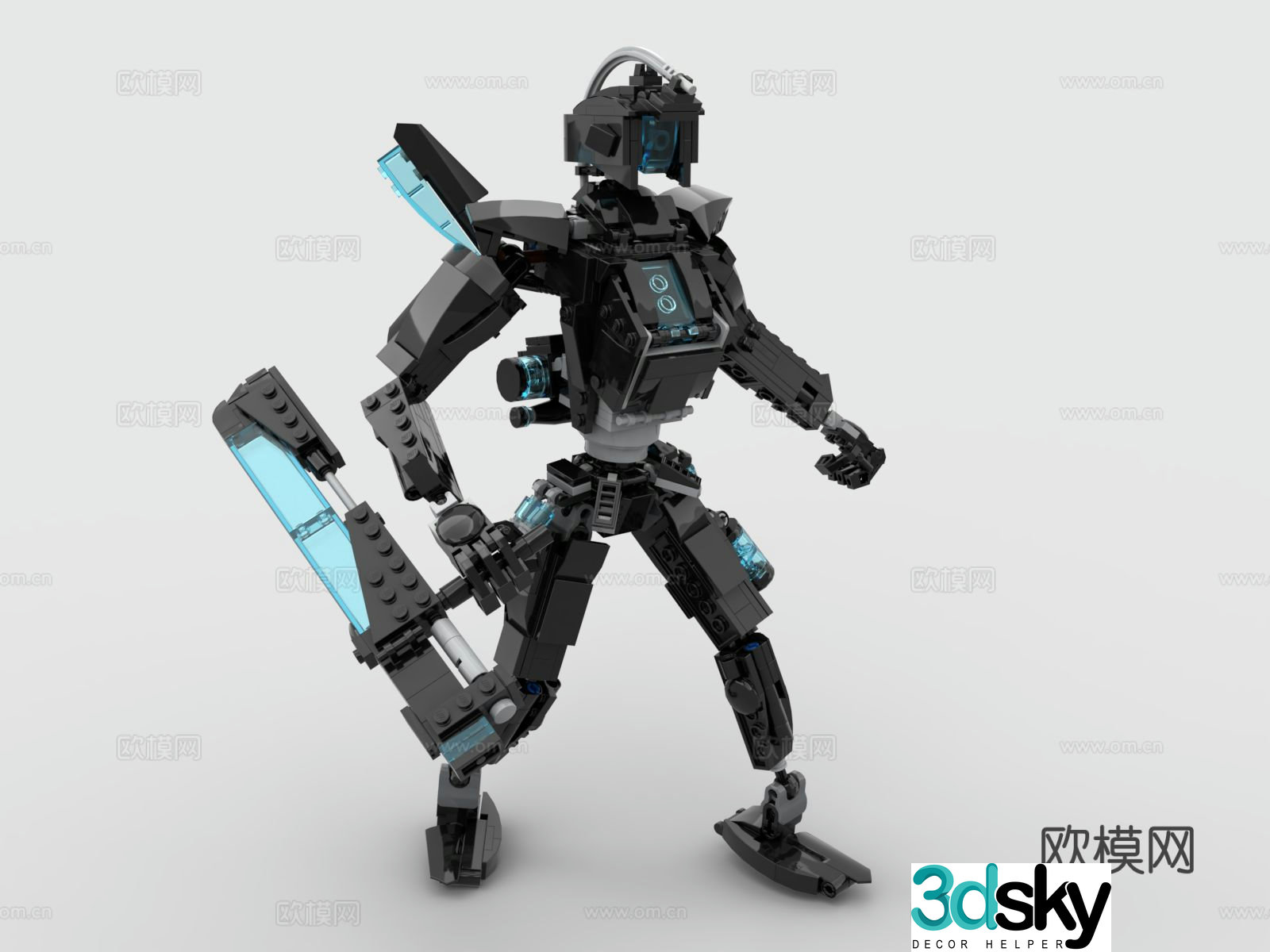 Lego LEGO toys building blocks battle robot mechanical warrior robot 3d model