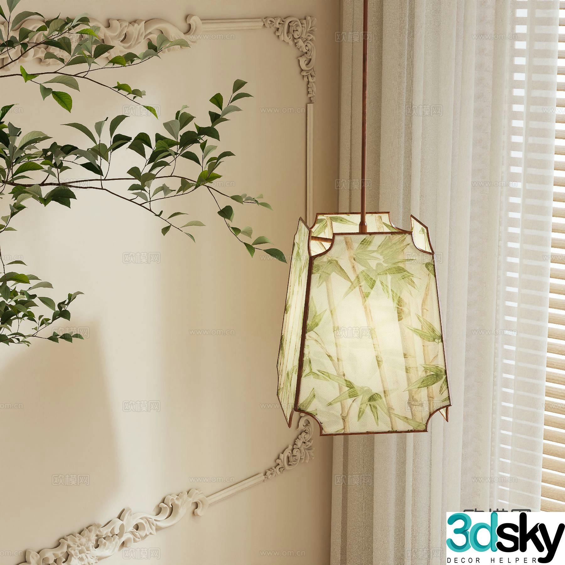 French chandelier 3d model