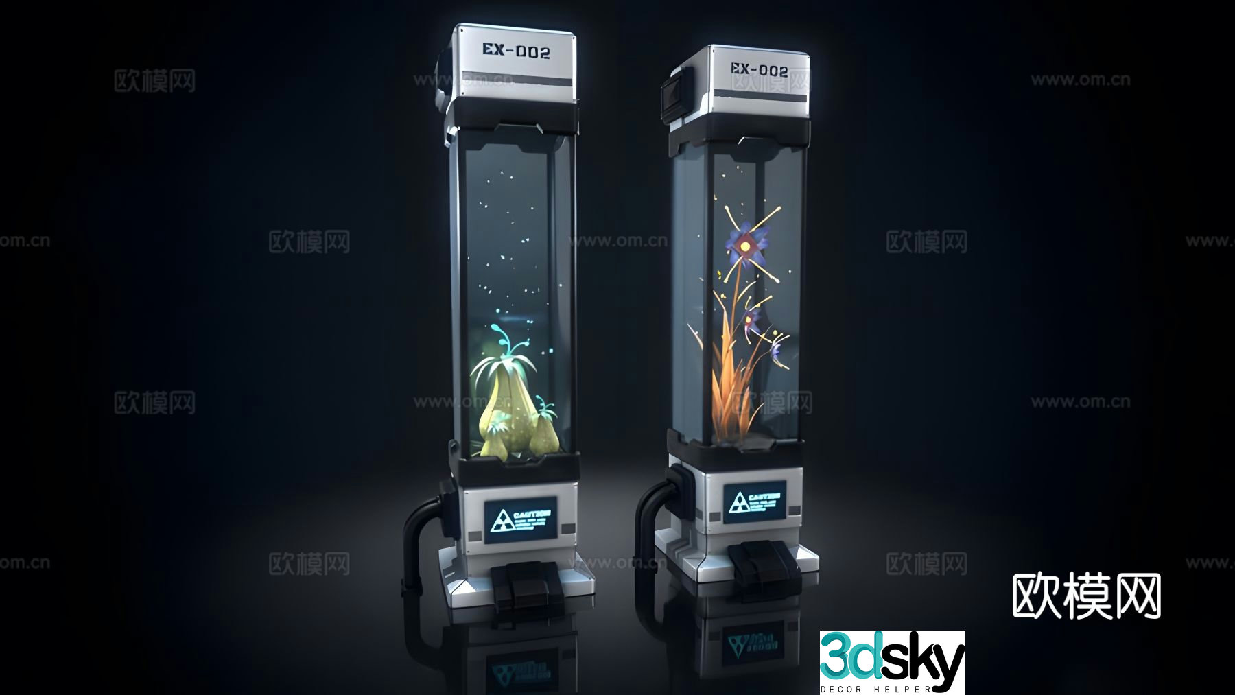 Sci-fi laboratory equipment 3d model