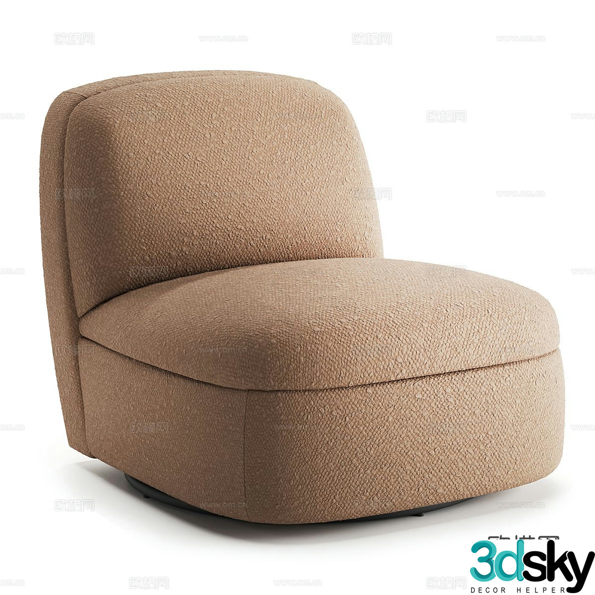 Single sofa leisure sofa 3d model