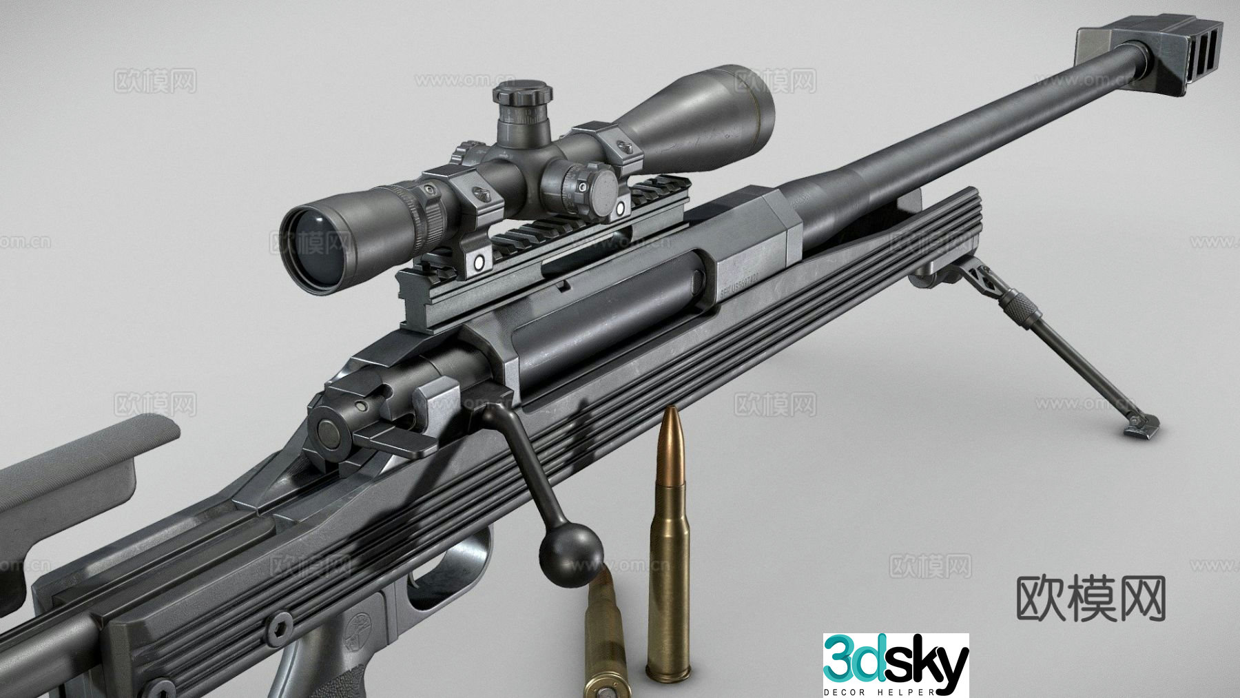 M249 light machine gun gun firearm 3d model