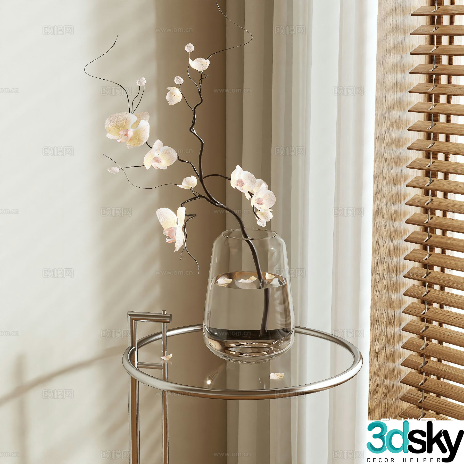 vase floral arrangement flower arrangement flowers 3d model