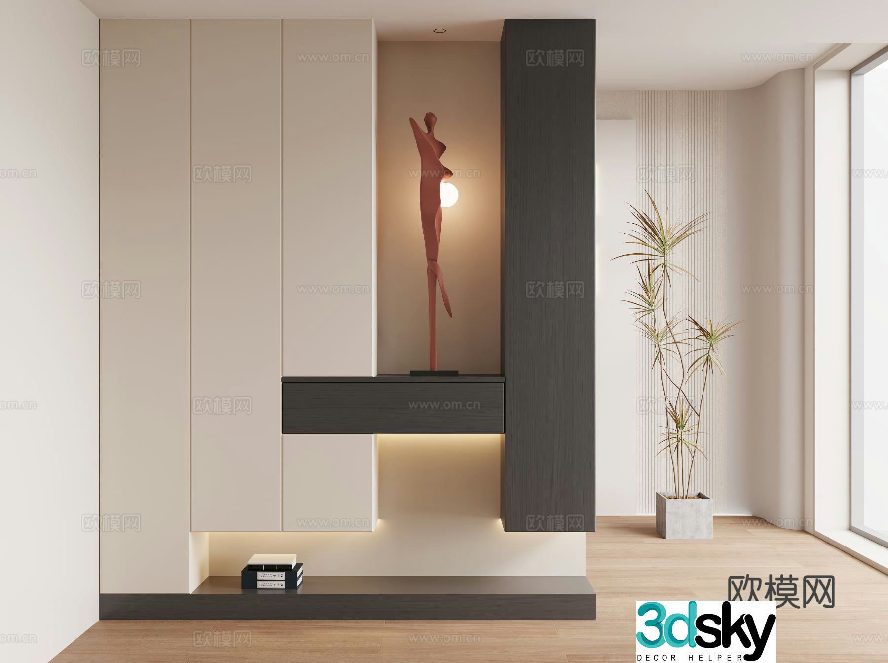 Entrance shoe cabinet Entry shoe cabinet 3D model