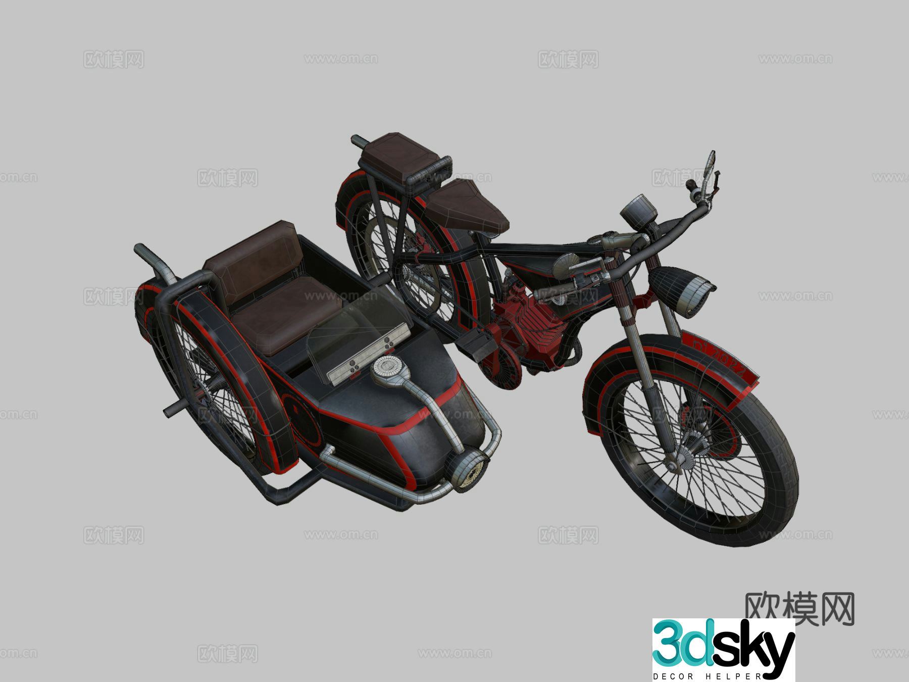 motorcycle 3d model