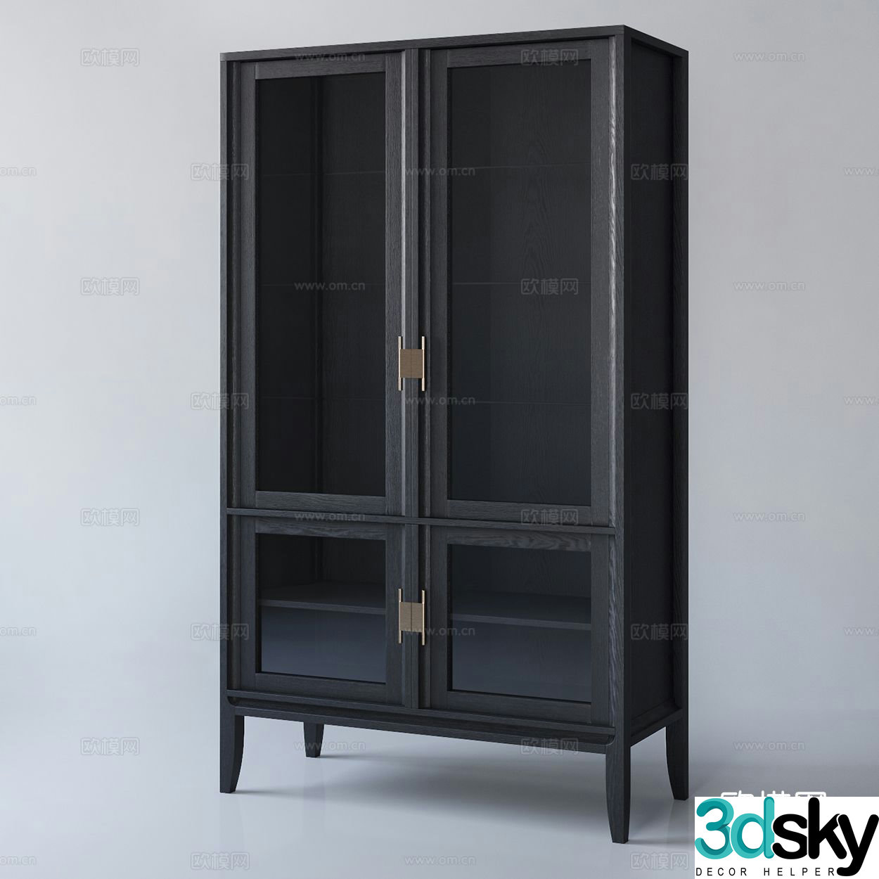 Medieval style wardrobe 3d model