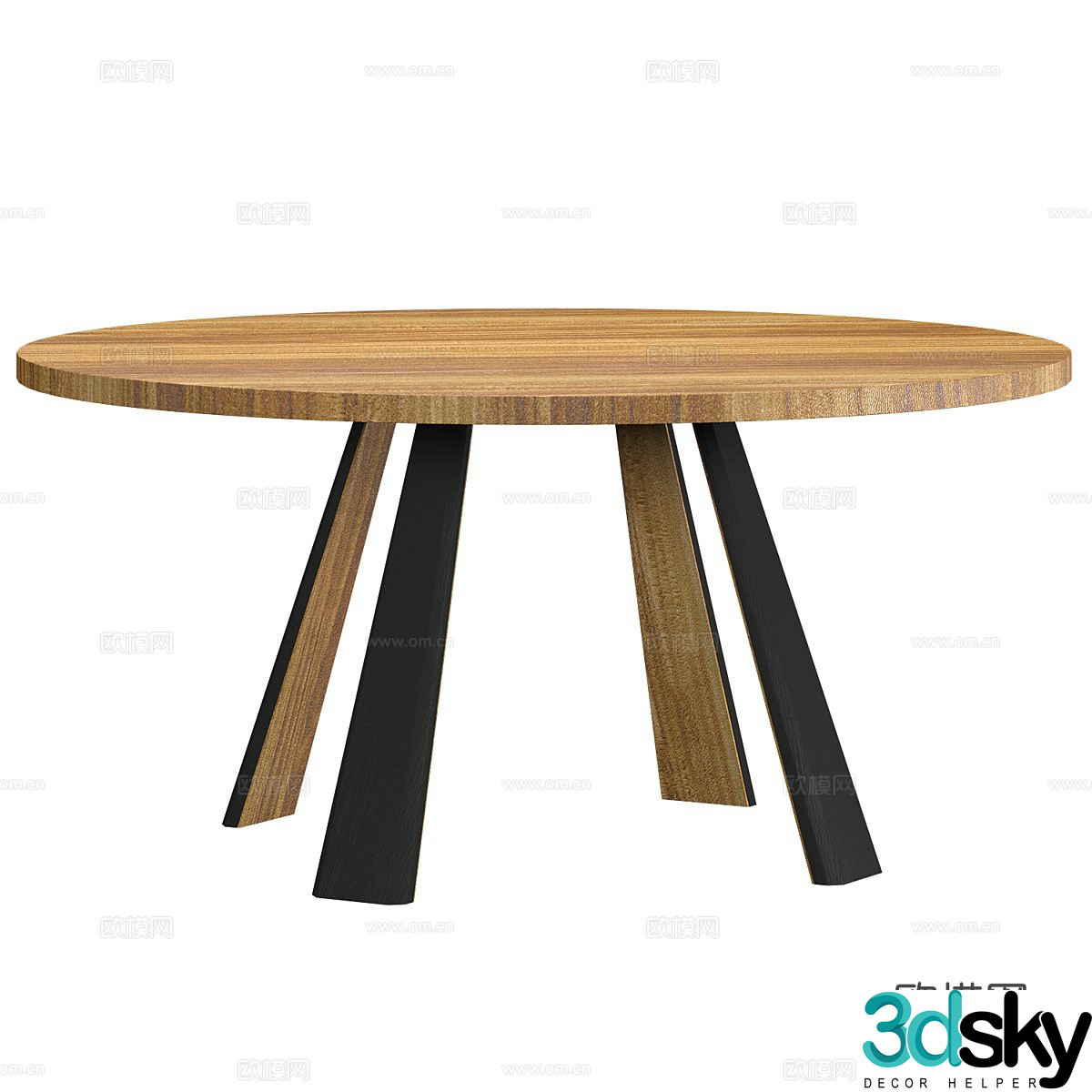Nordic coffee table round coffee table 3d model