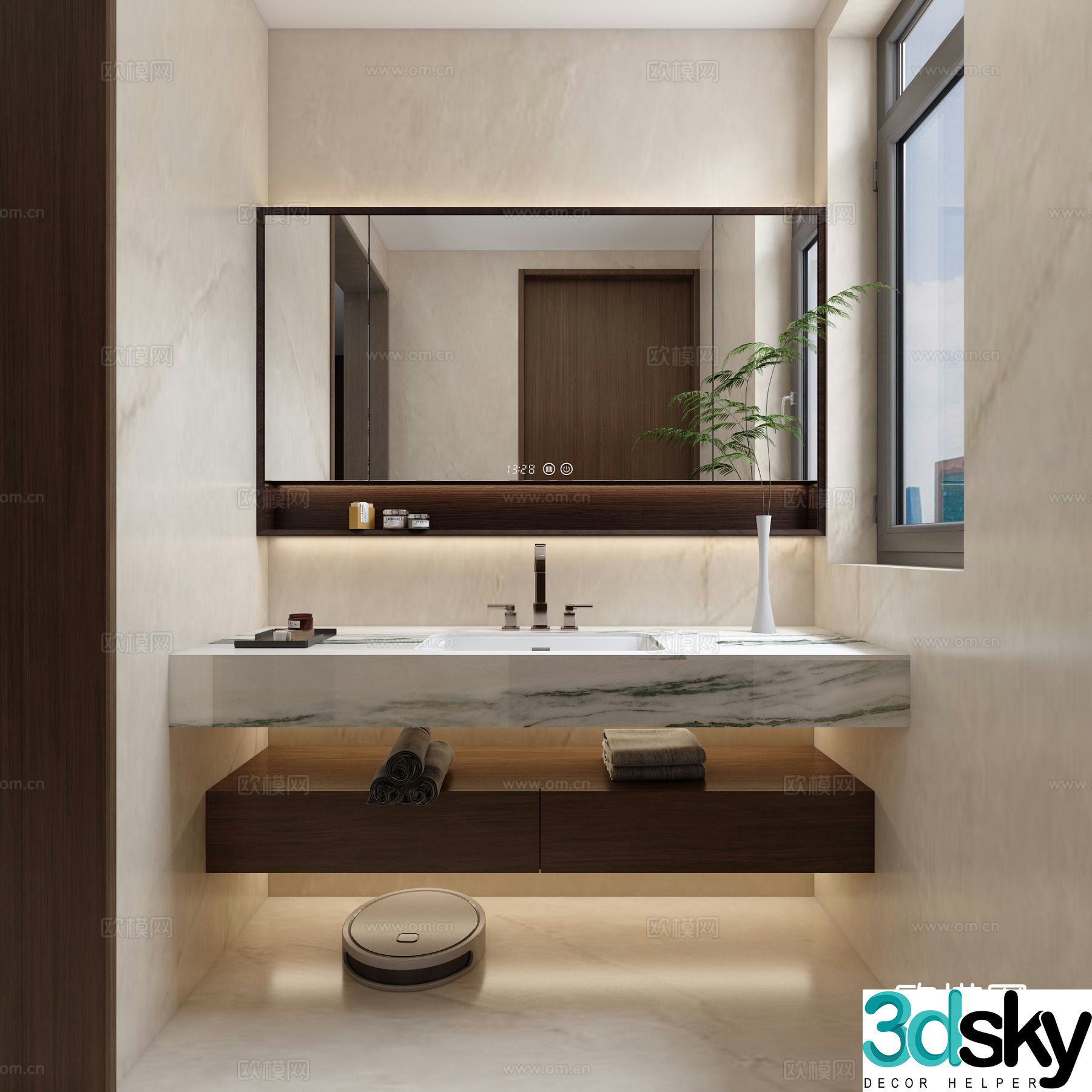 Italian bathroom bathroom 3d model