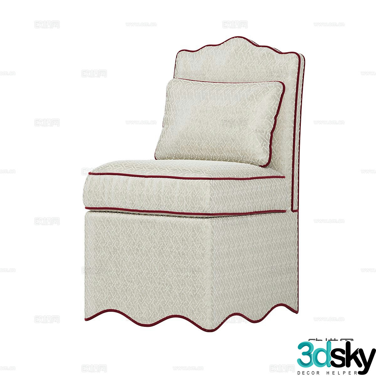 Single sofa leisure sofa 3d model