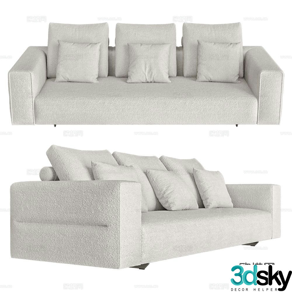 CasaDesÃºs three seater sofa 3d model