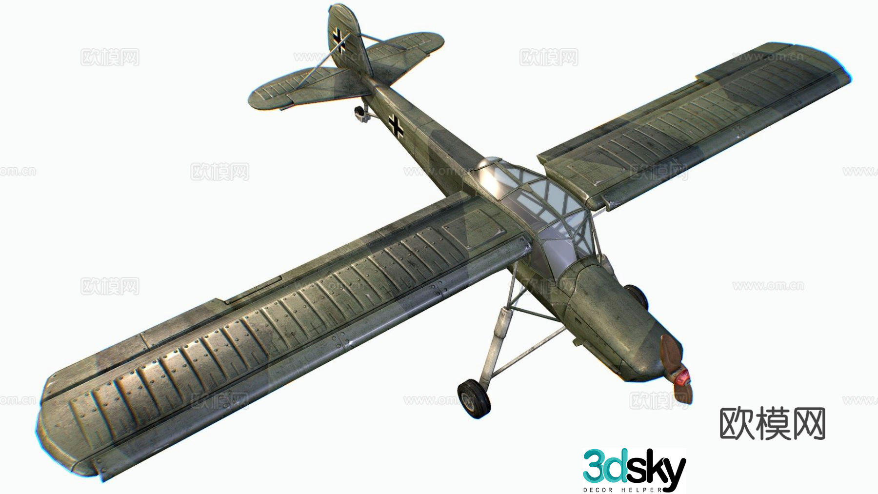 german liaison aircraft 3d model