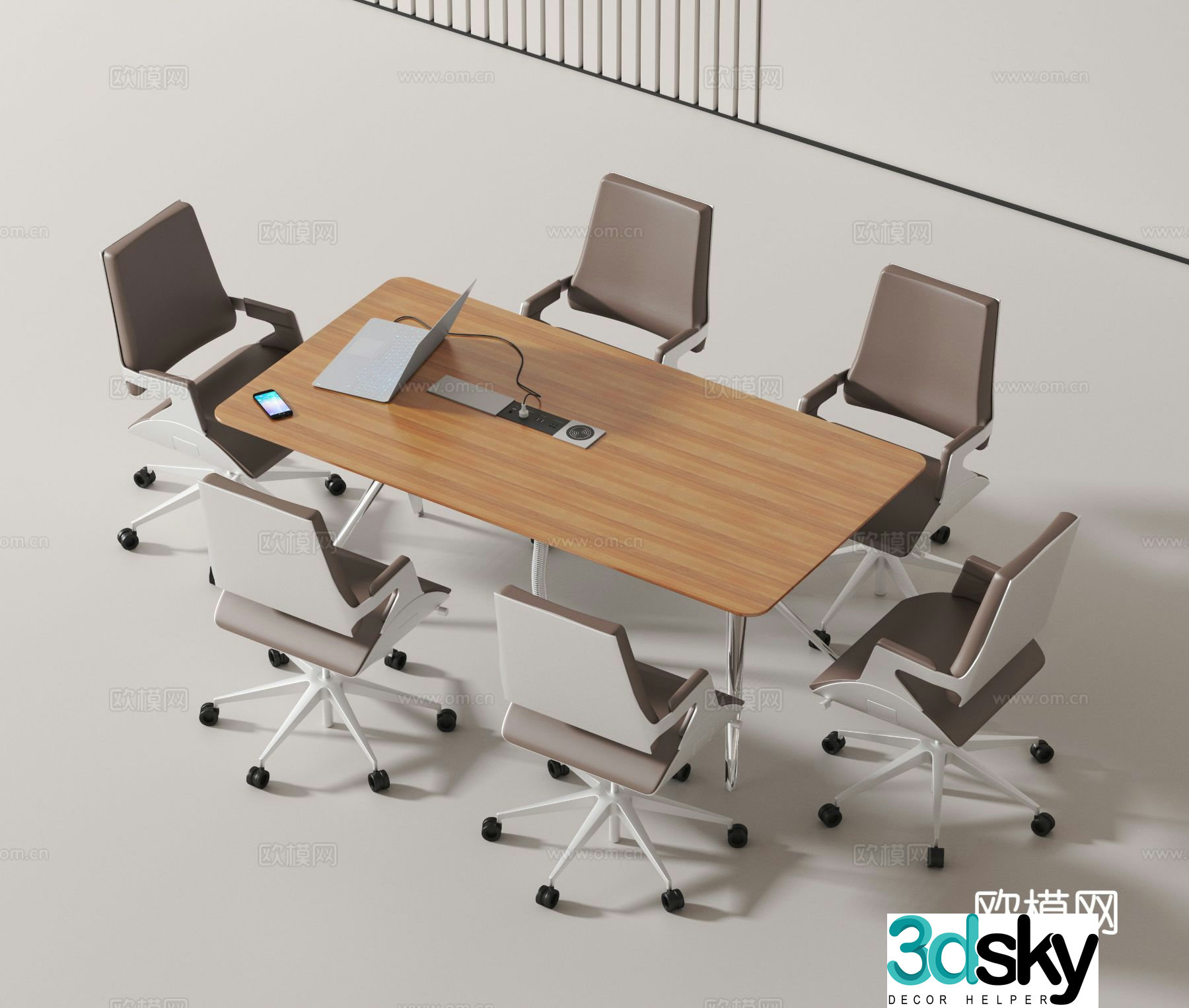 Modern conference table conference table 3d model