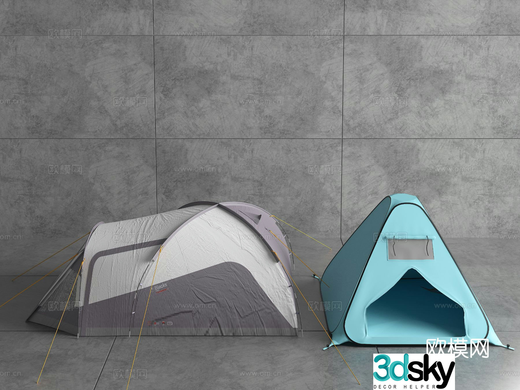 Modern tent 3d model