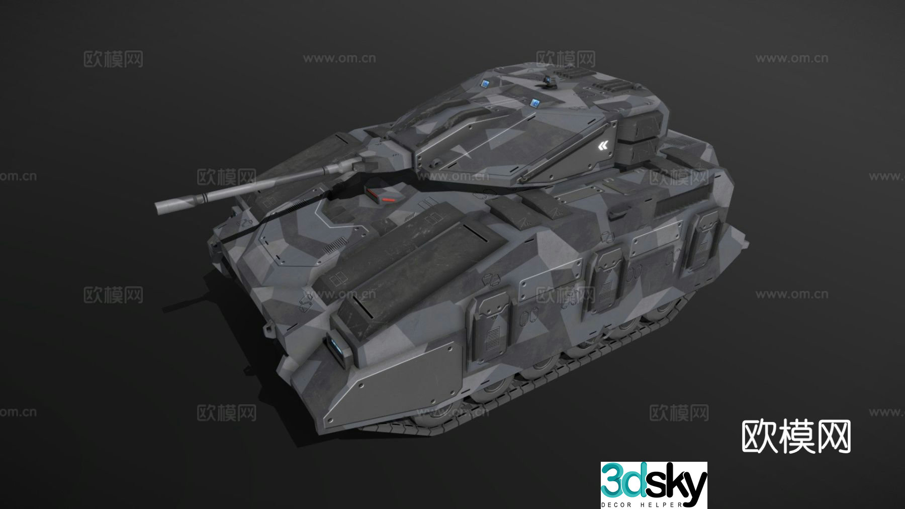 Sci-fi Breaker IFV tank 3d model