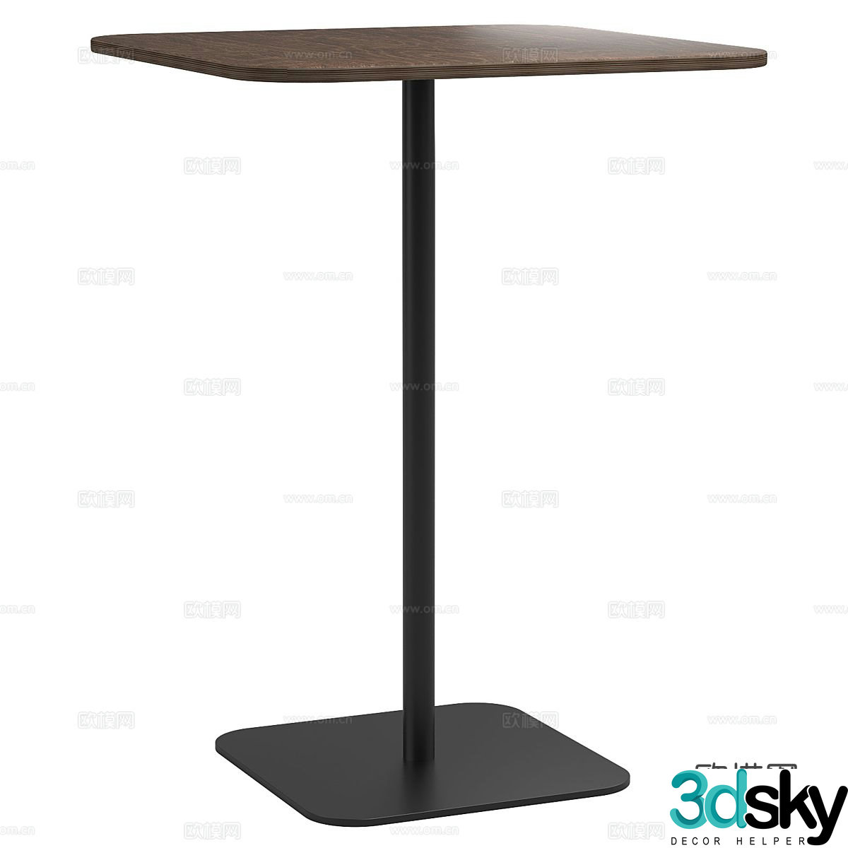Nordic corner table side table table table 3d model