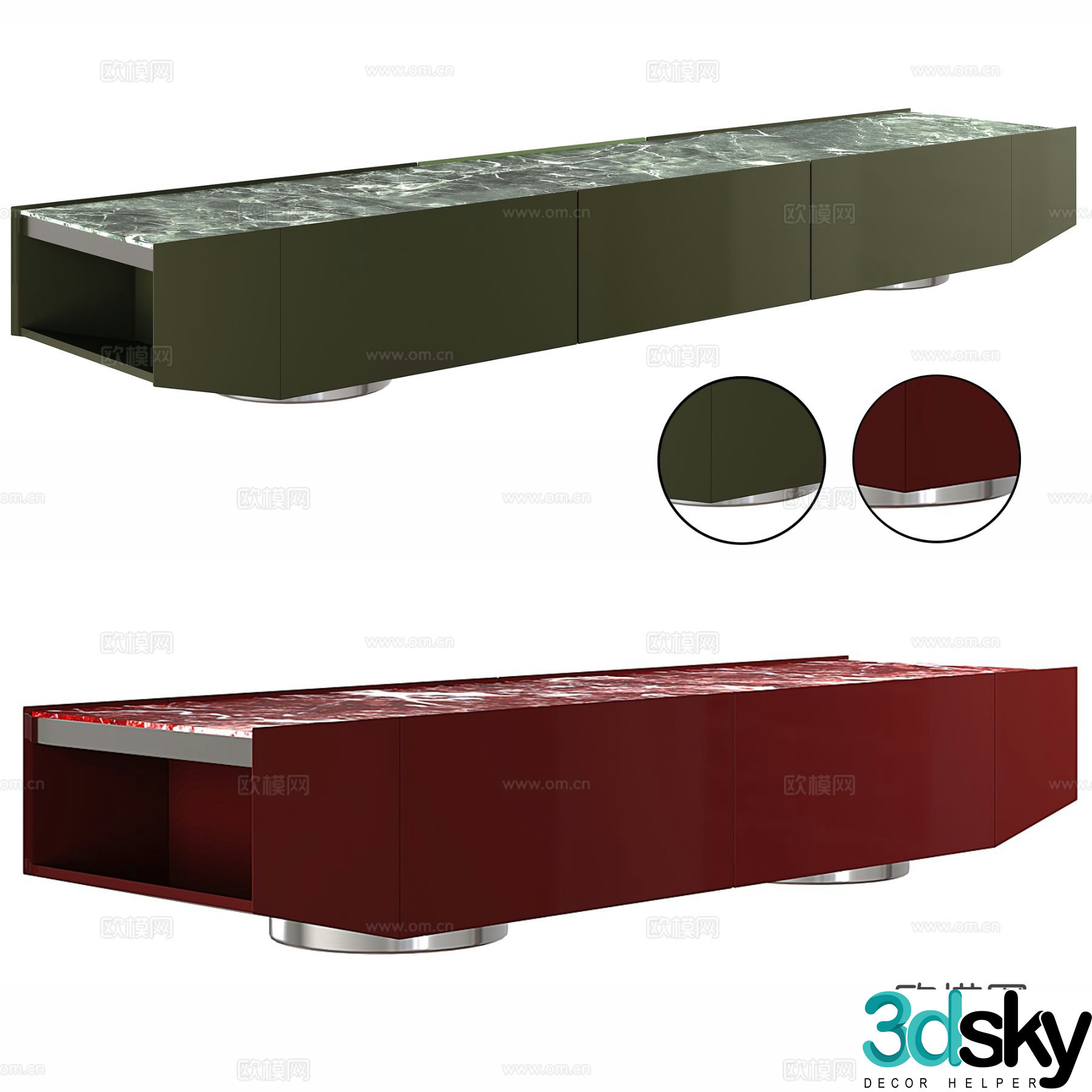 Modern TV cabinet 3d model