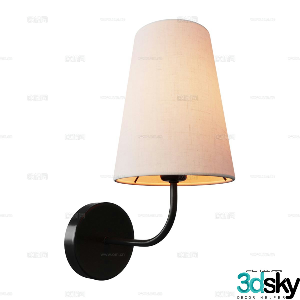 Minimalist wall lamp bedside wall lamp 3d model