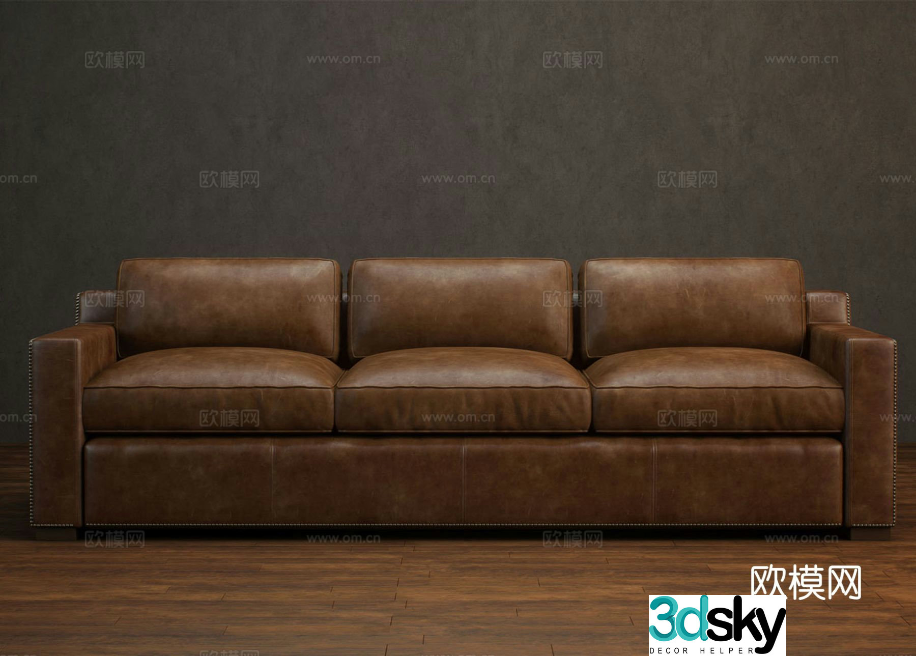 Jane opi sofa three seater sofa 3d model