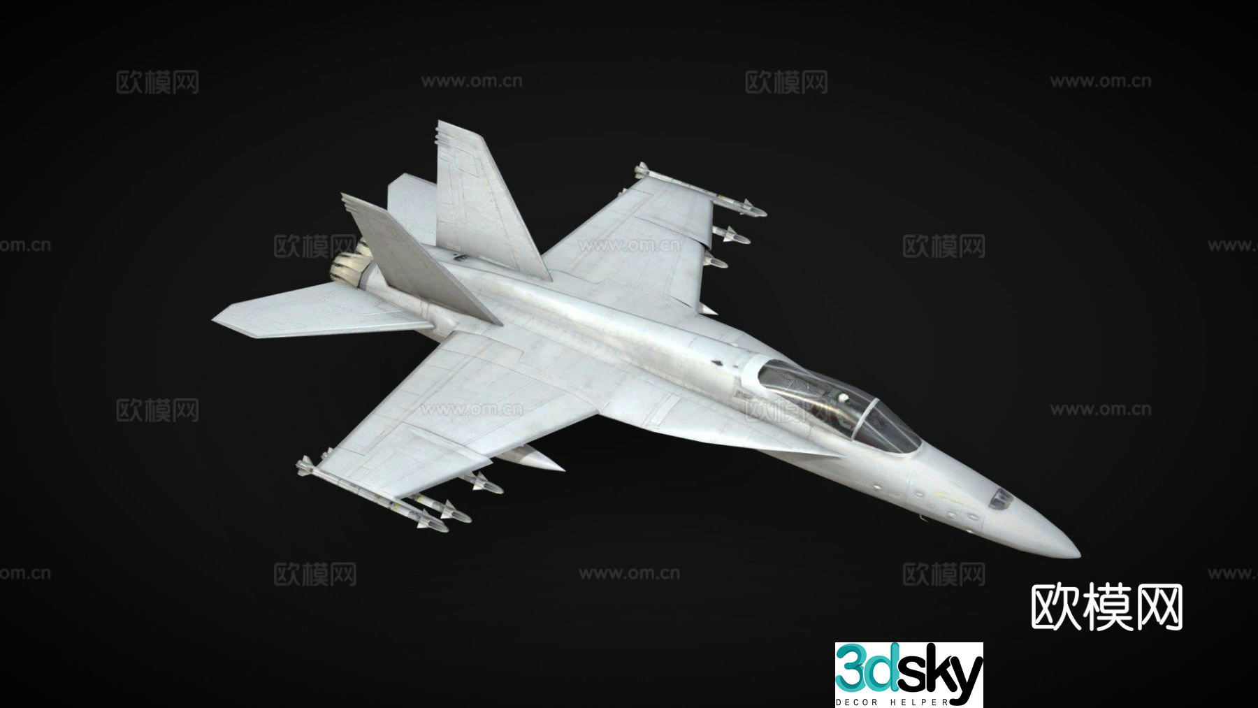 Boeing F18E Super Hornet aircraft 3d model