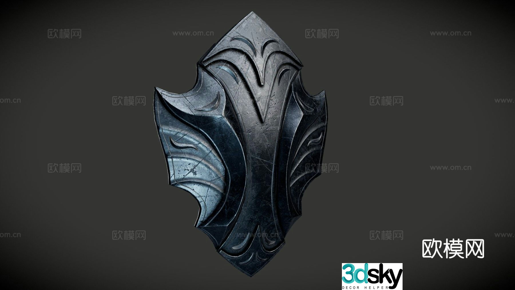 fantasy shield 3d model