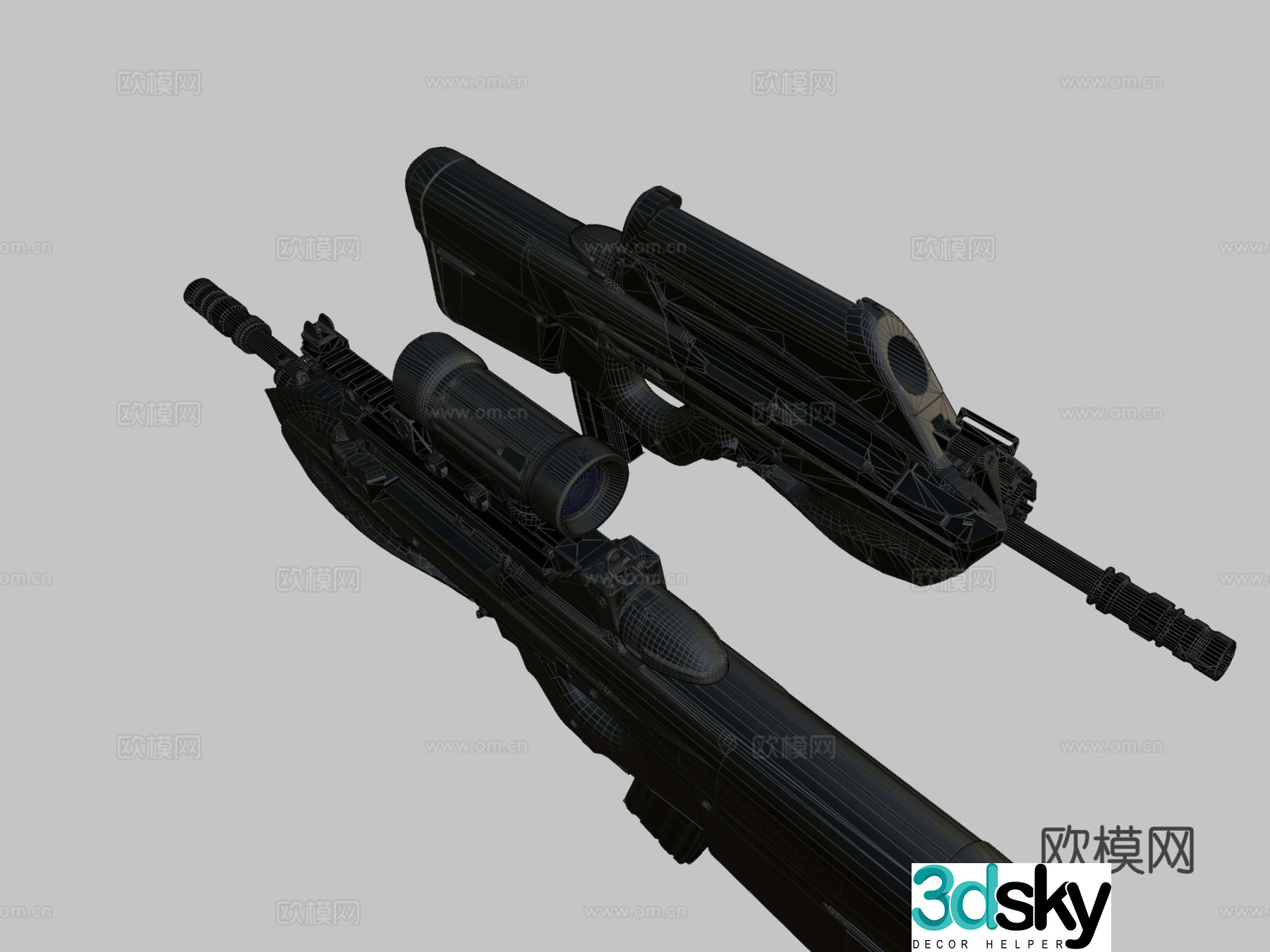 assault rifle 3d model