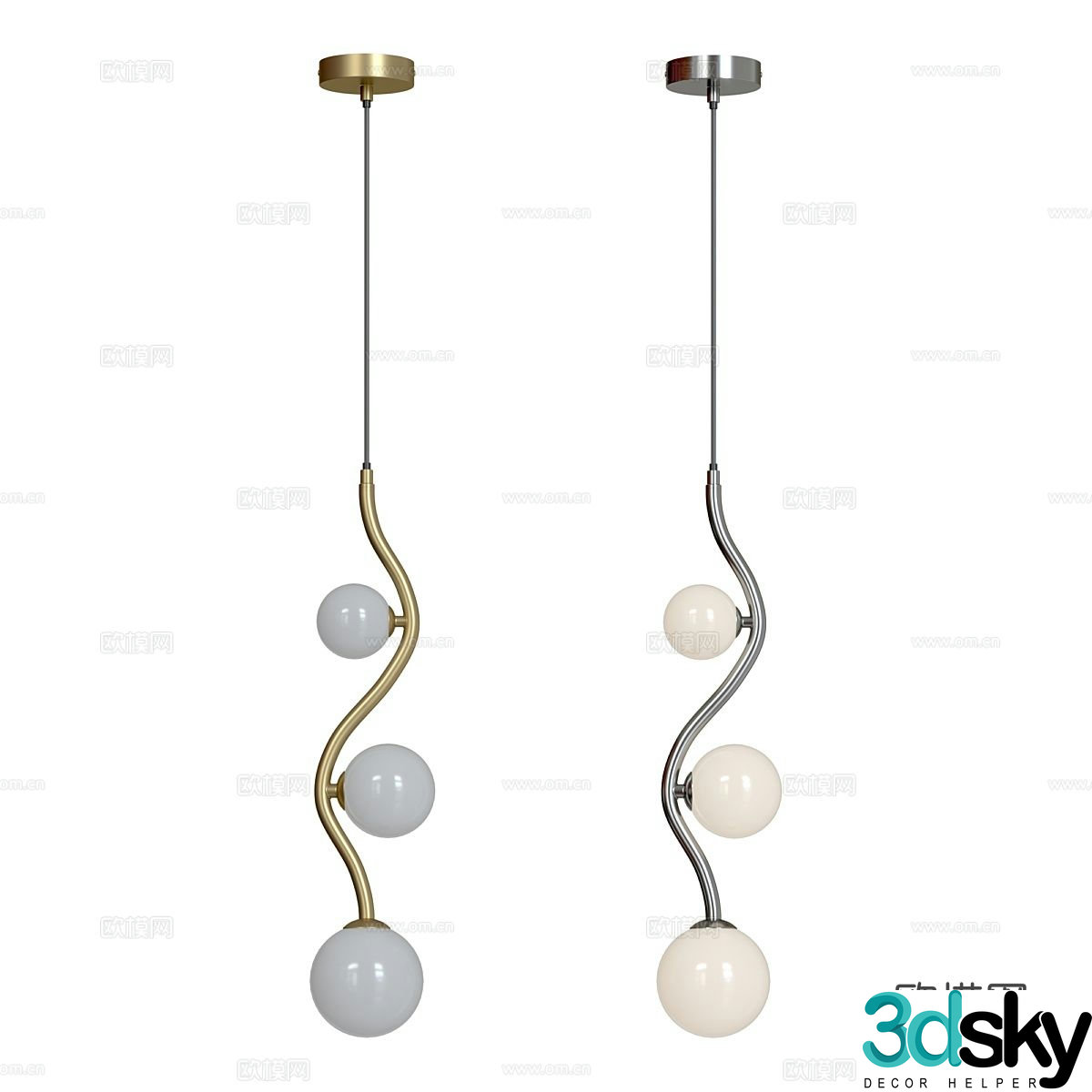 Creative chandelier 3d model