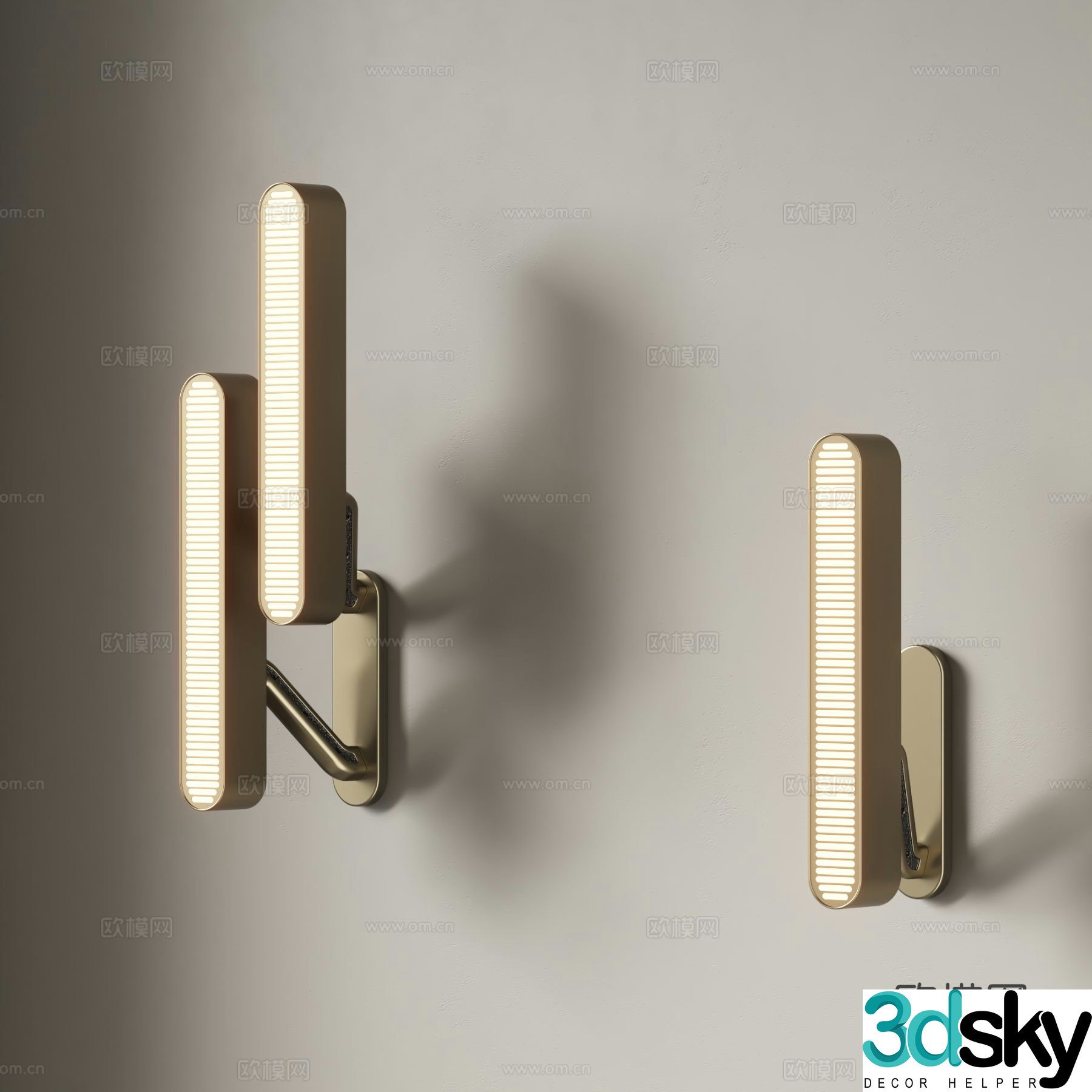 Modern wall lamp bedside lamp 3d model