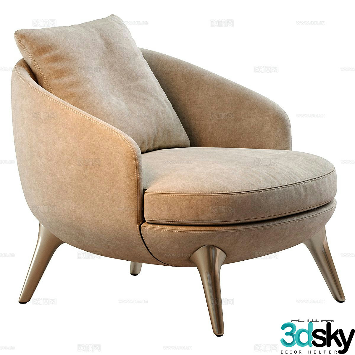 sofa chair armchair 3d model