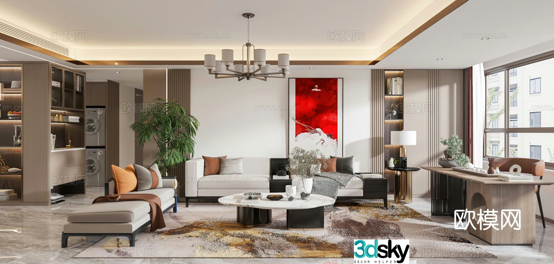 New Chinese restaurant 3D model