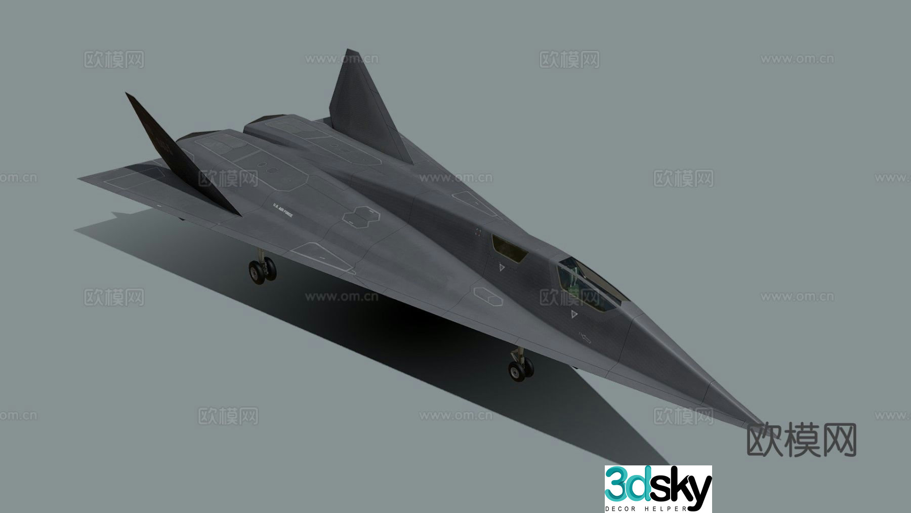SR-91 Aurora fighter 3d model