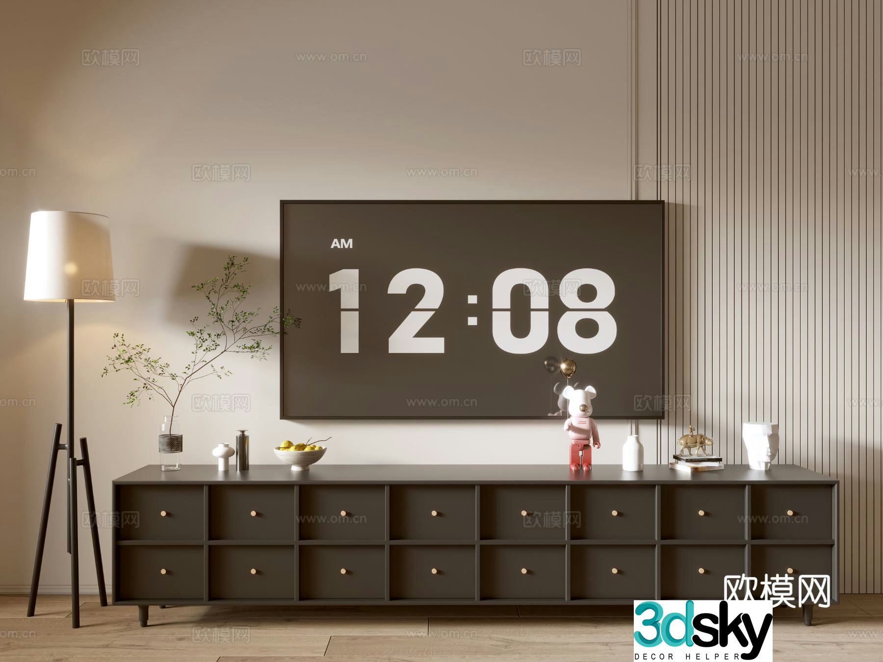 Modern TV cabinet 3d model