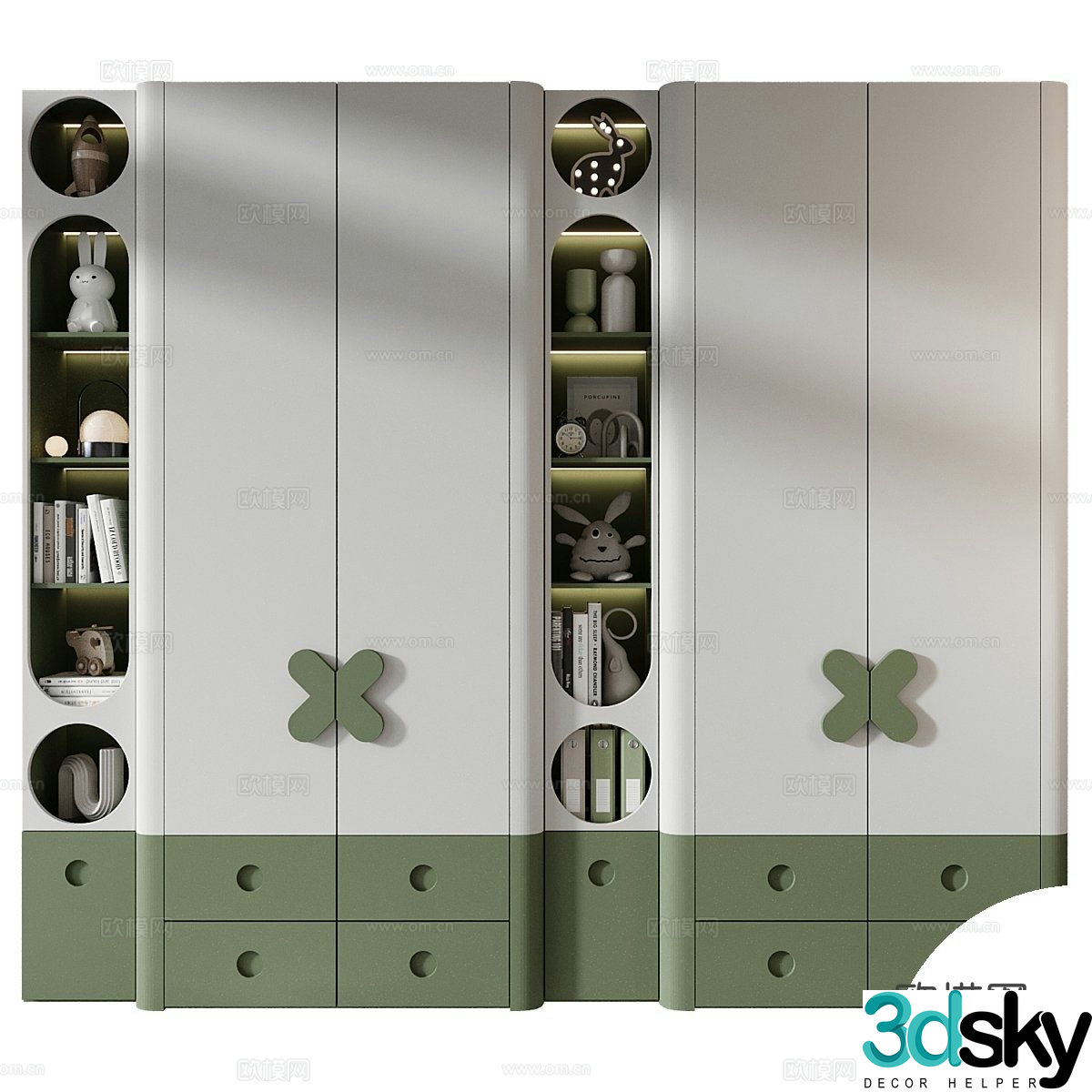 Children’s wardrobe 3d model