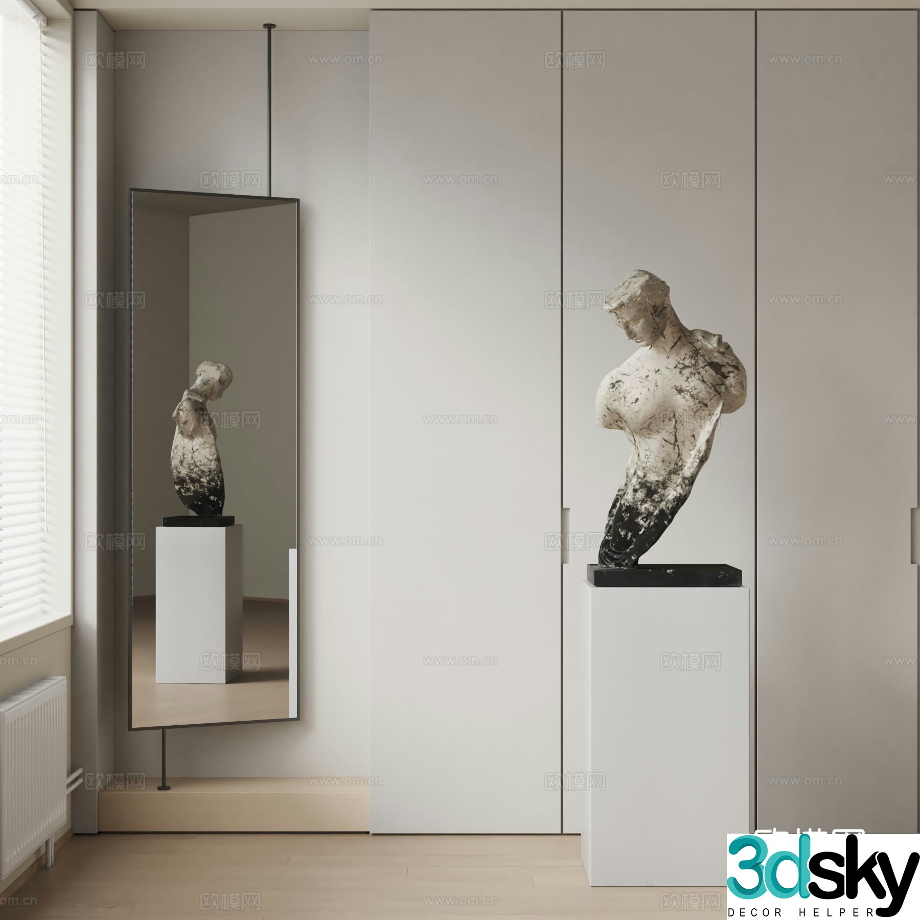 DRIADE figure sculpture 3d model