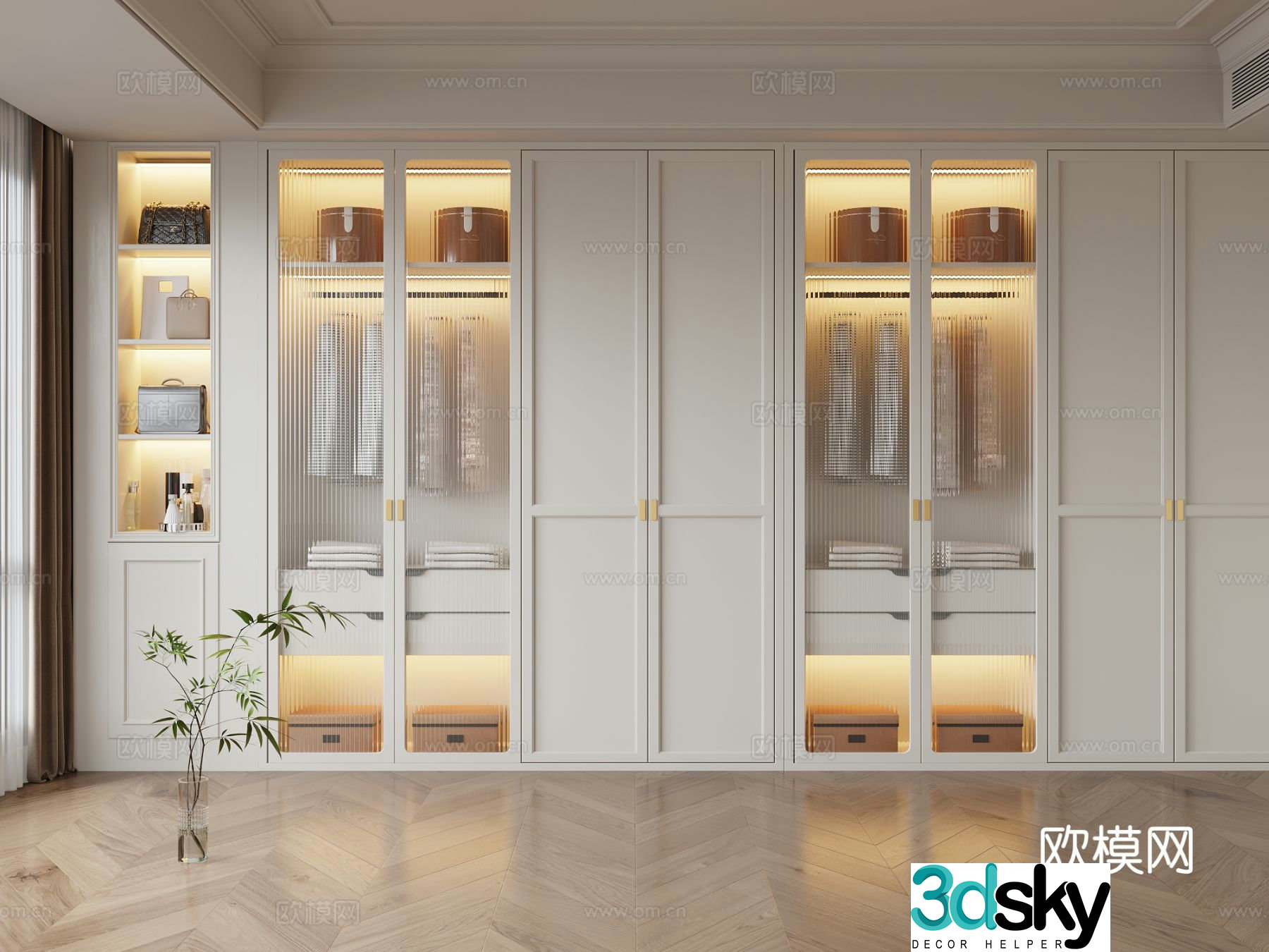 French wardrobe 3d model
