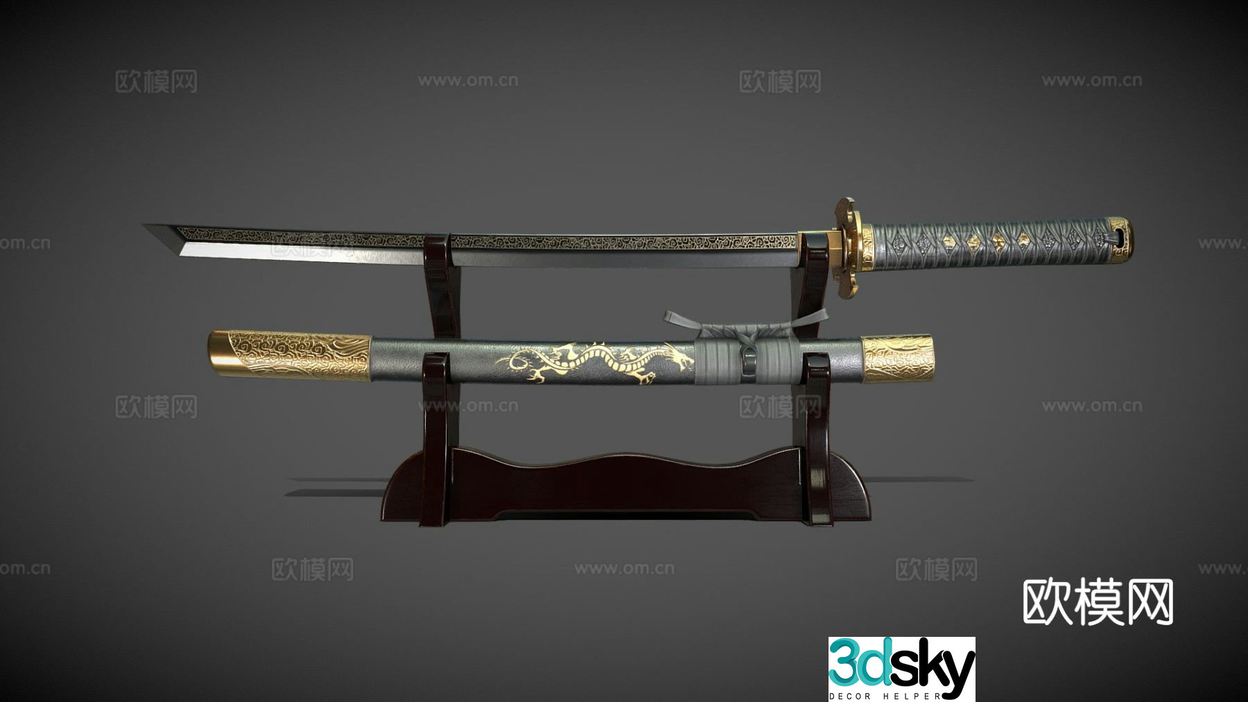 Tang knife knife 3d model