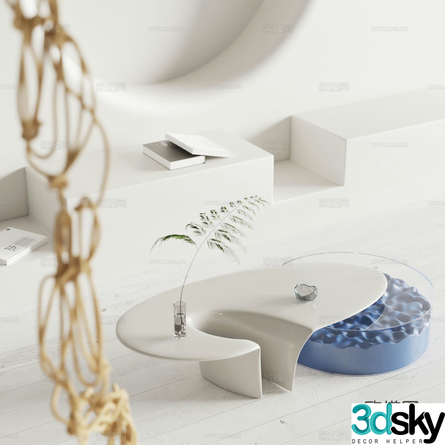 Aployt mother-in-law coffee table 3d model