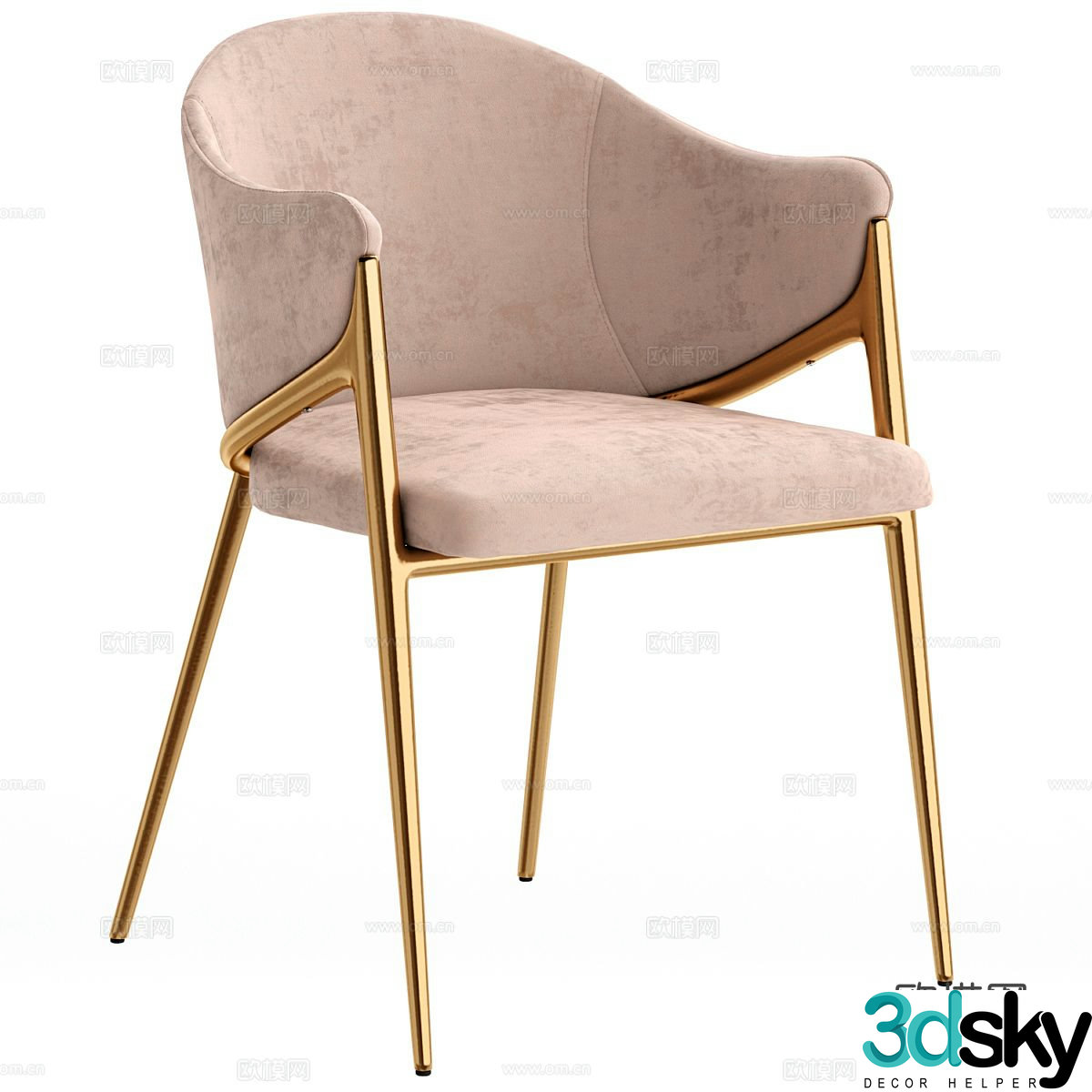 chair dining chair 3d model