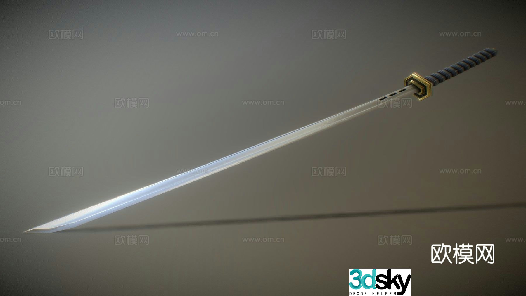 sword long sword 3d model