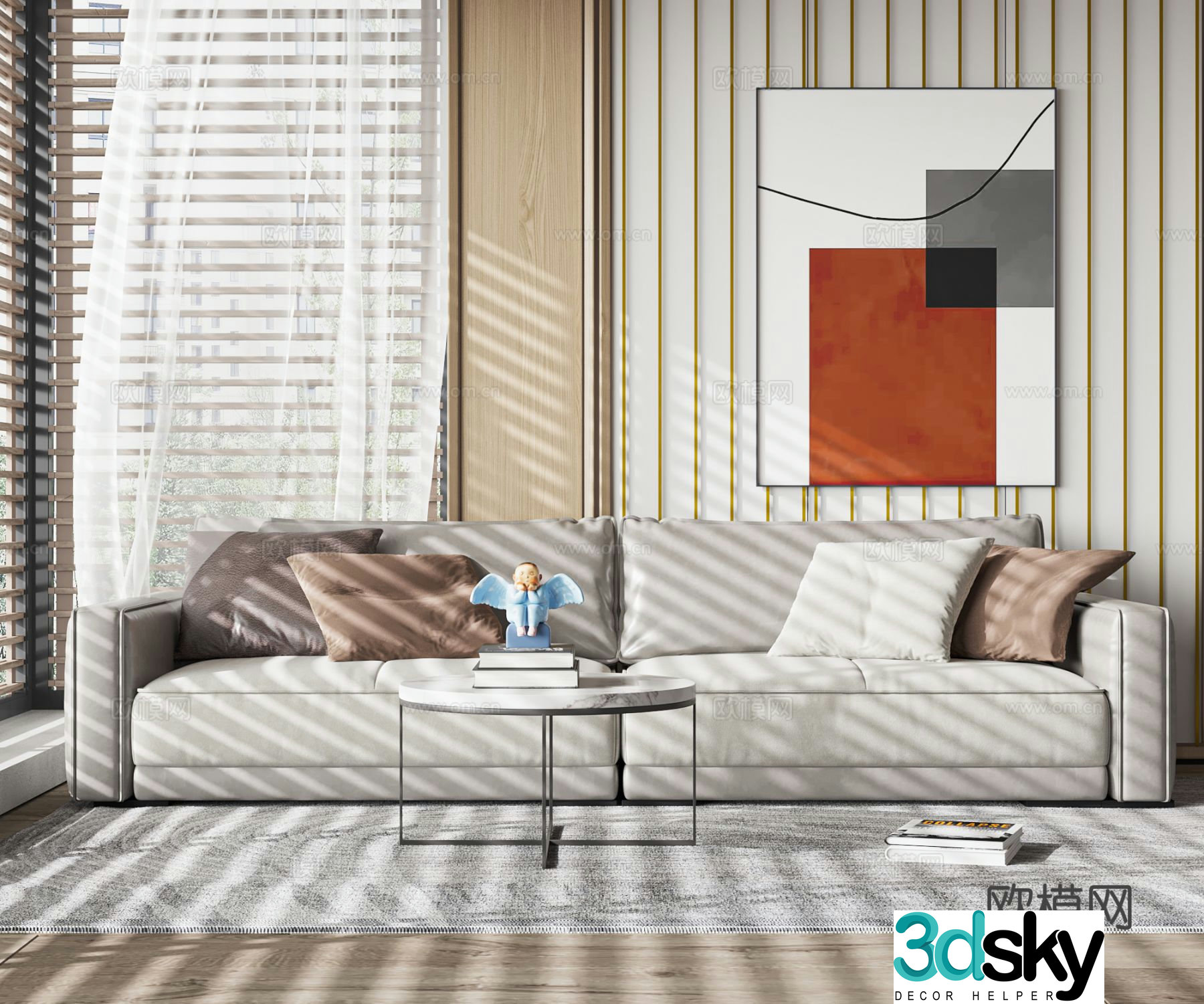 Modern love sofa 3d model