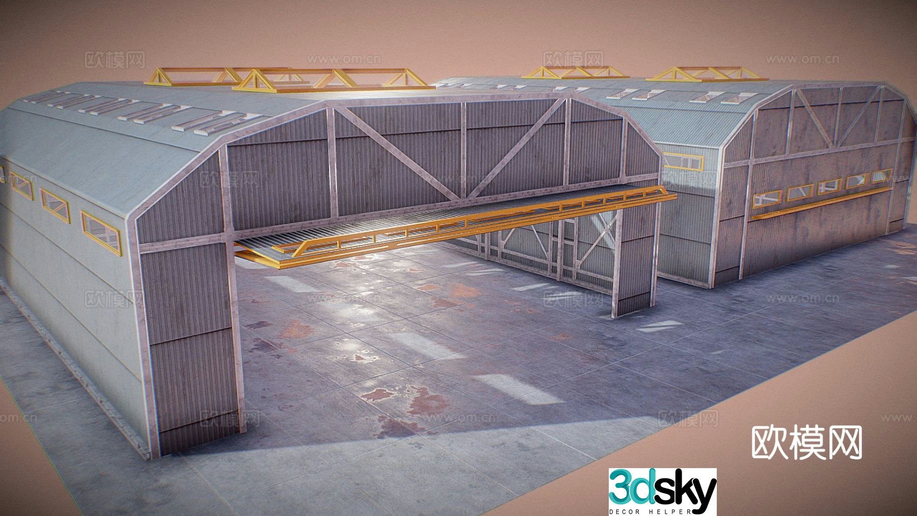 Hangar 3d model