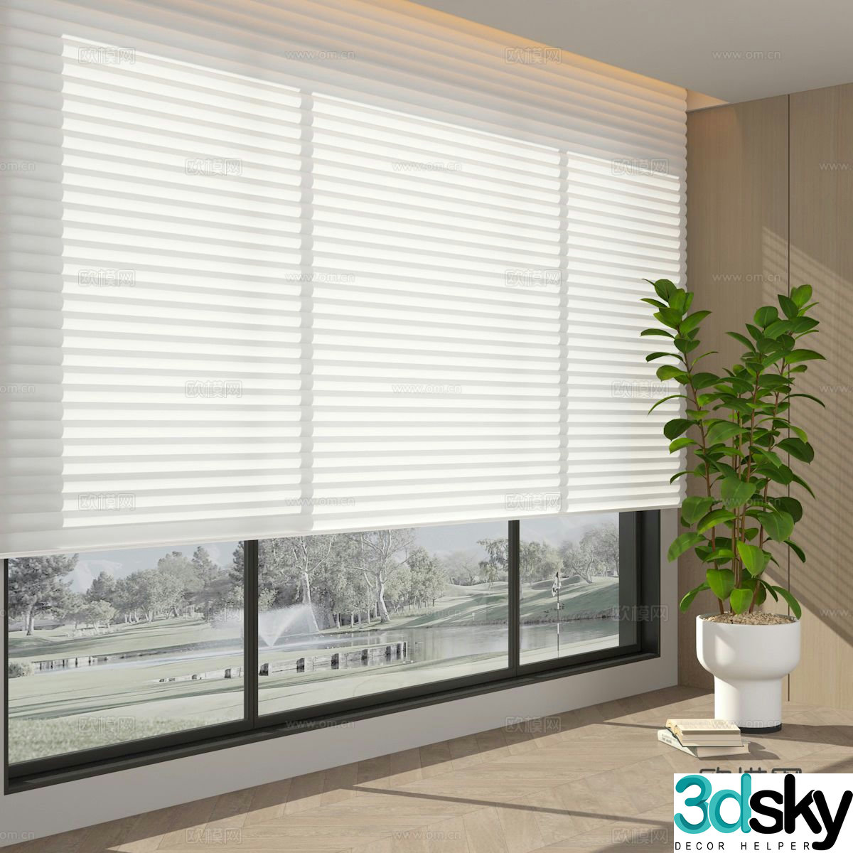 Venetian blinds dream curtain 3d model
