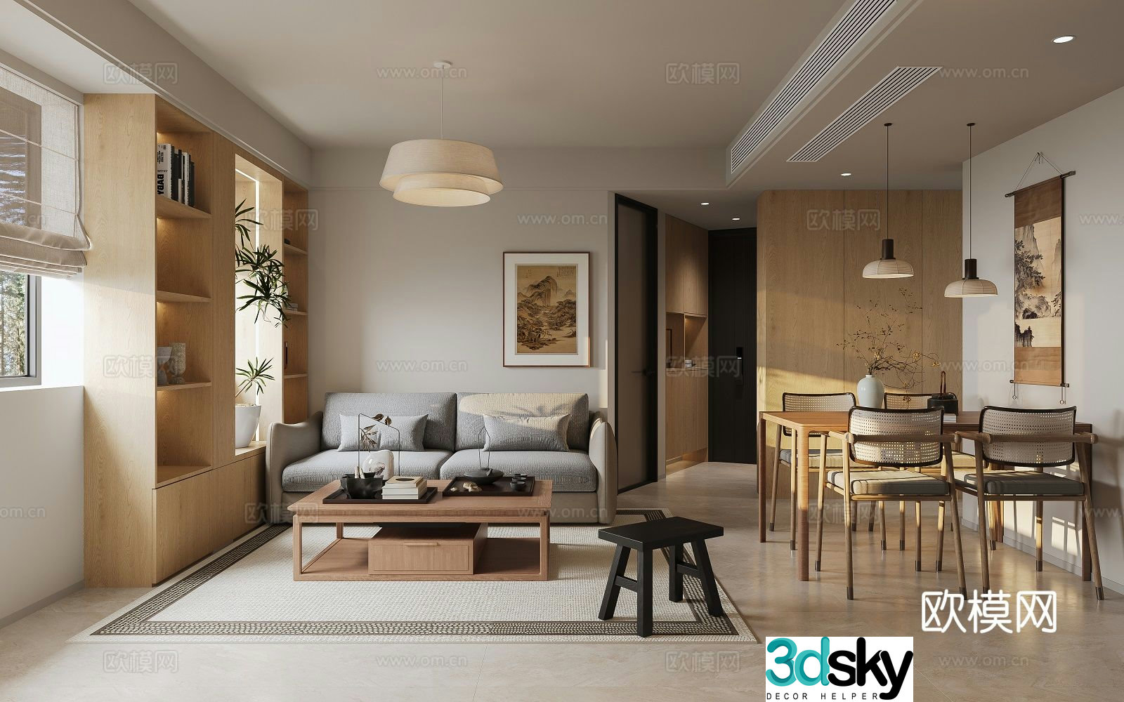 New Chinese restaurant 3D model