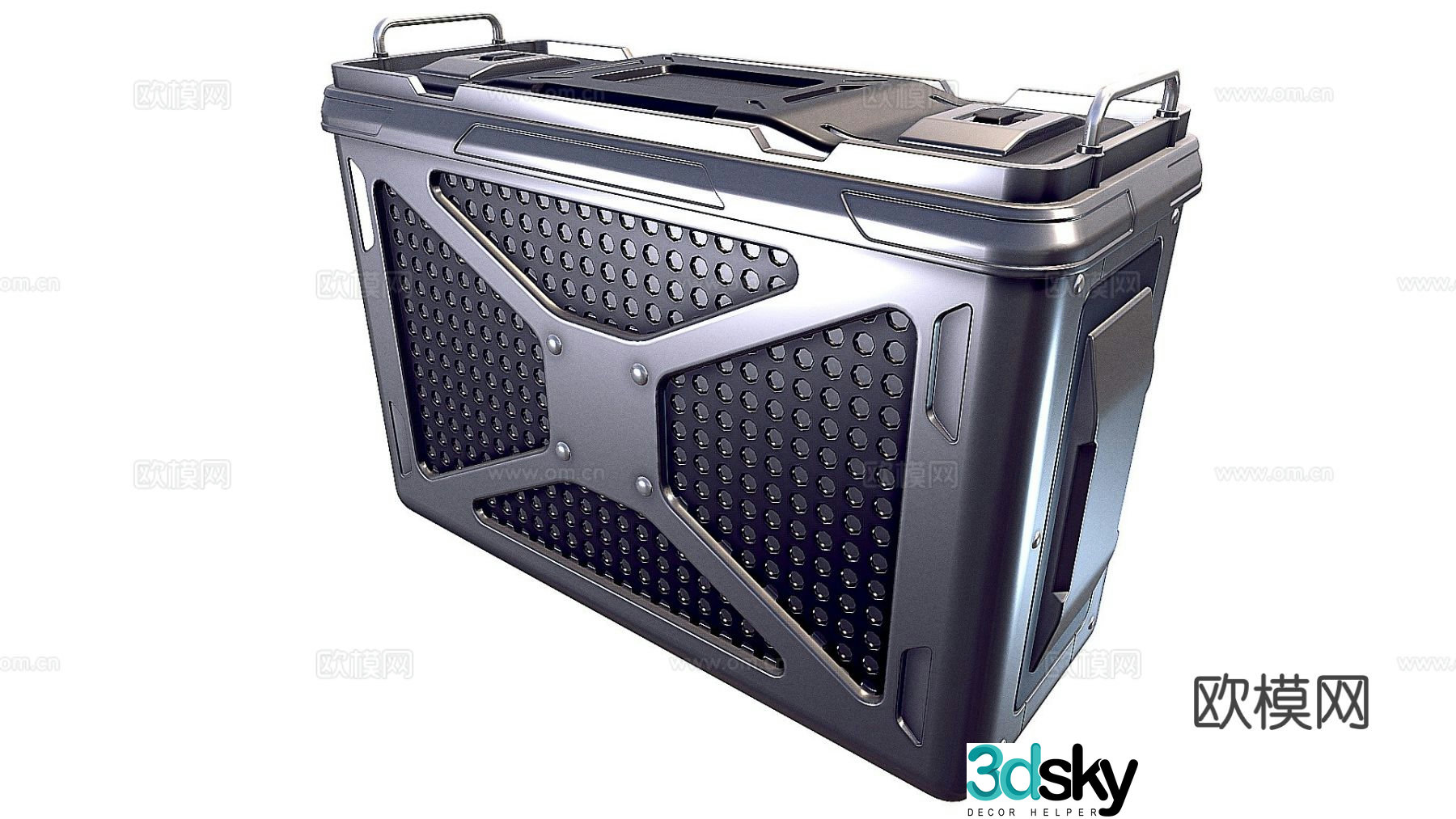 Sci-fi military container 3d model