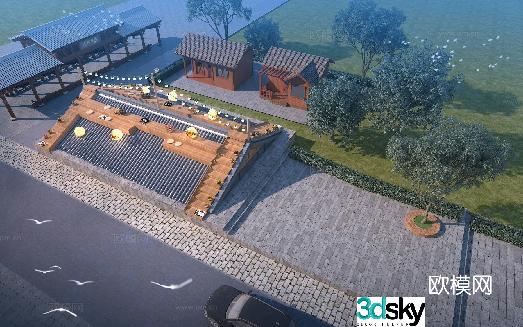 3D model of Shangfangjiewa landscape sketch