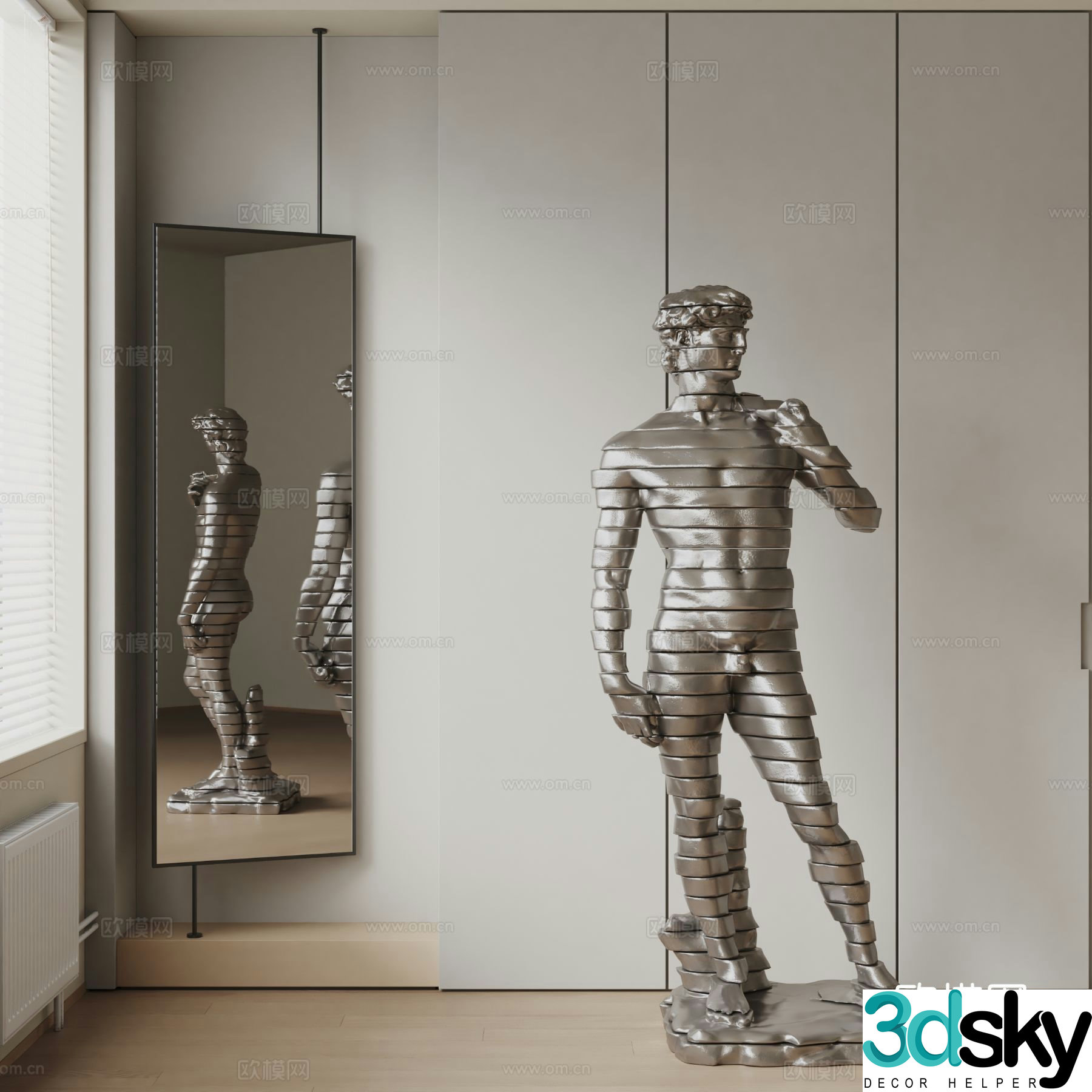 Stami figure sculpture 3d model